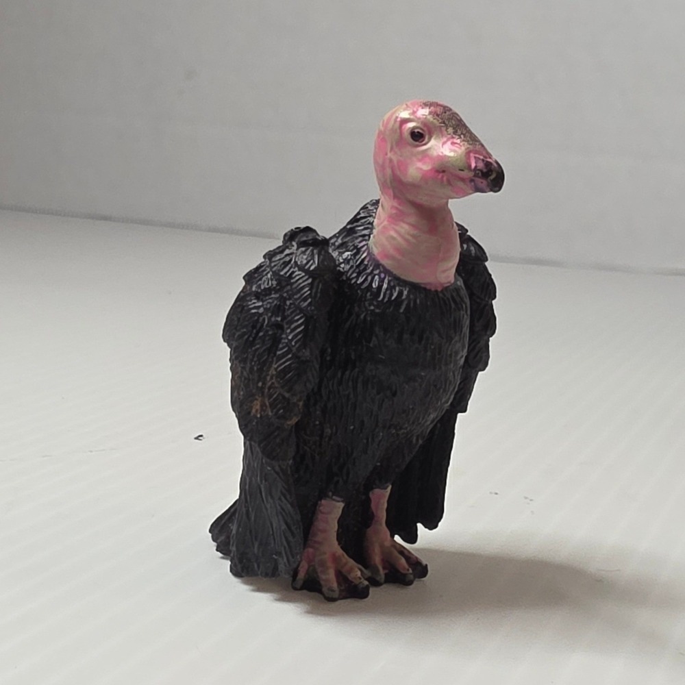 Yowie Vulture Figurine Small Black Good Animal Toy Figure